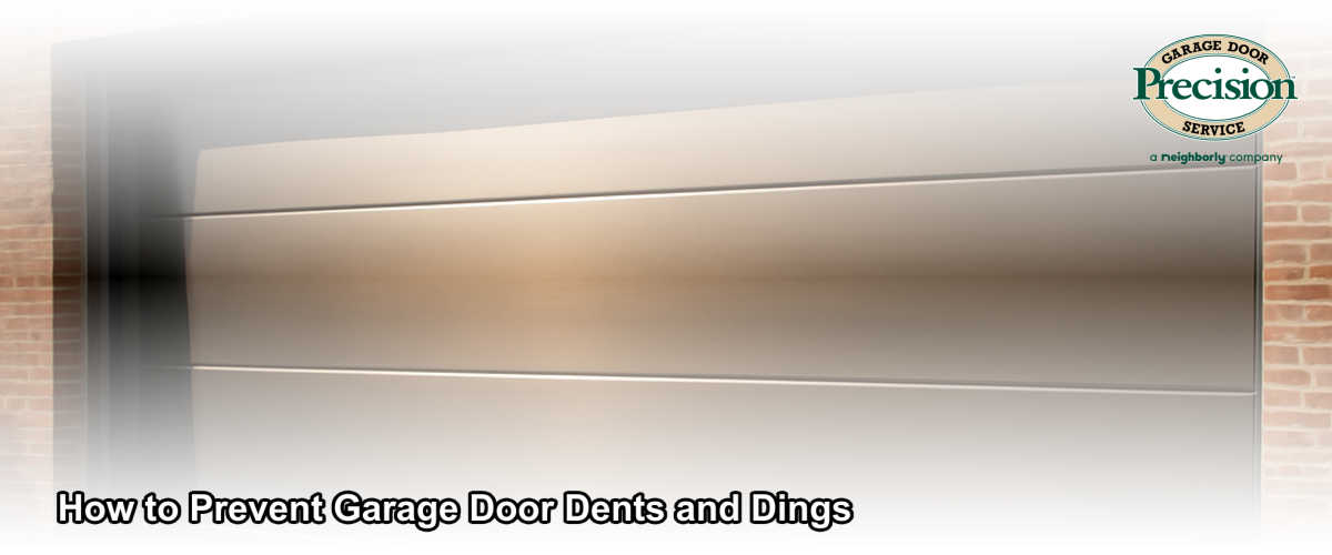 Close-up of a clean, well-maintained steel garage door on a Chicago home with no dents or dings